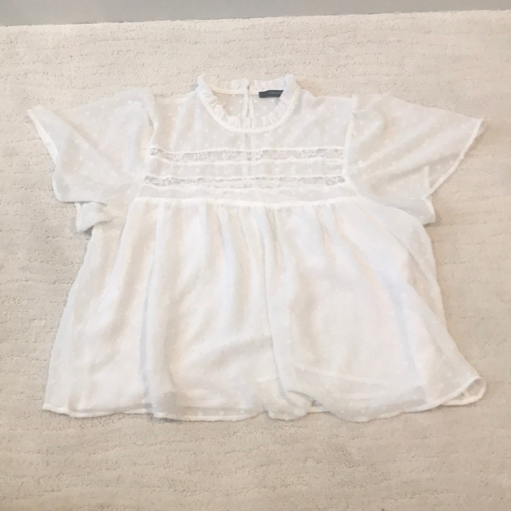 Lace Chiffon Blouse 🌺